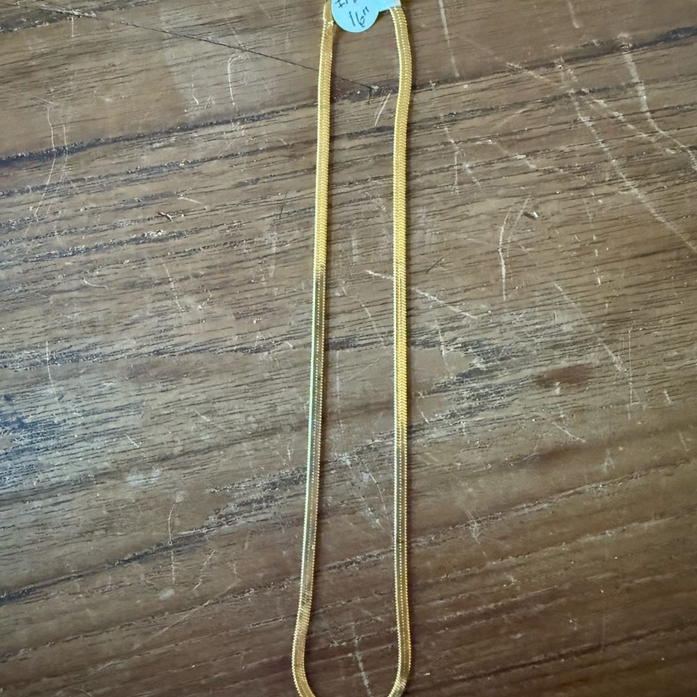 Gold Snake Chain Necklace - Picture 2 of 4